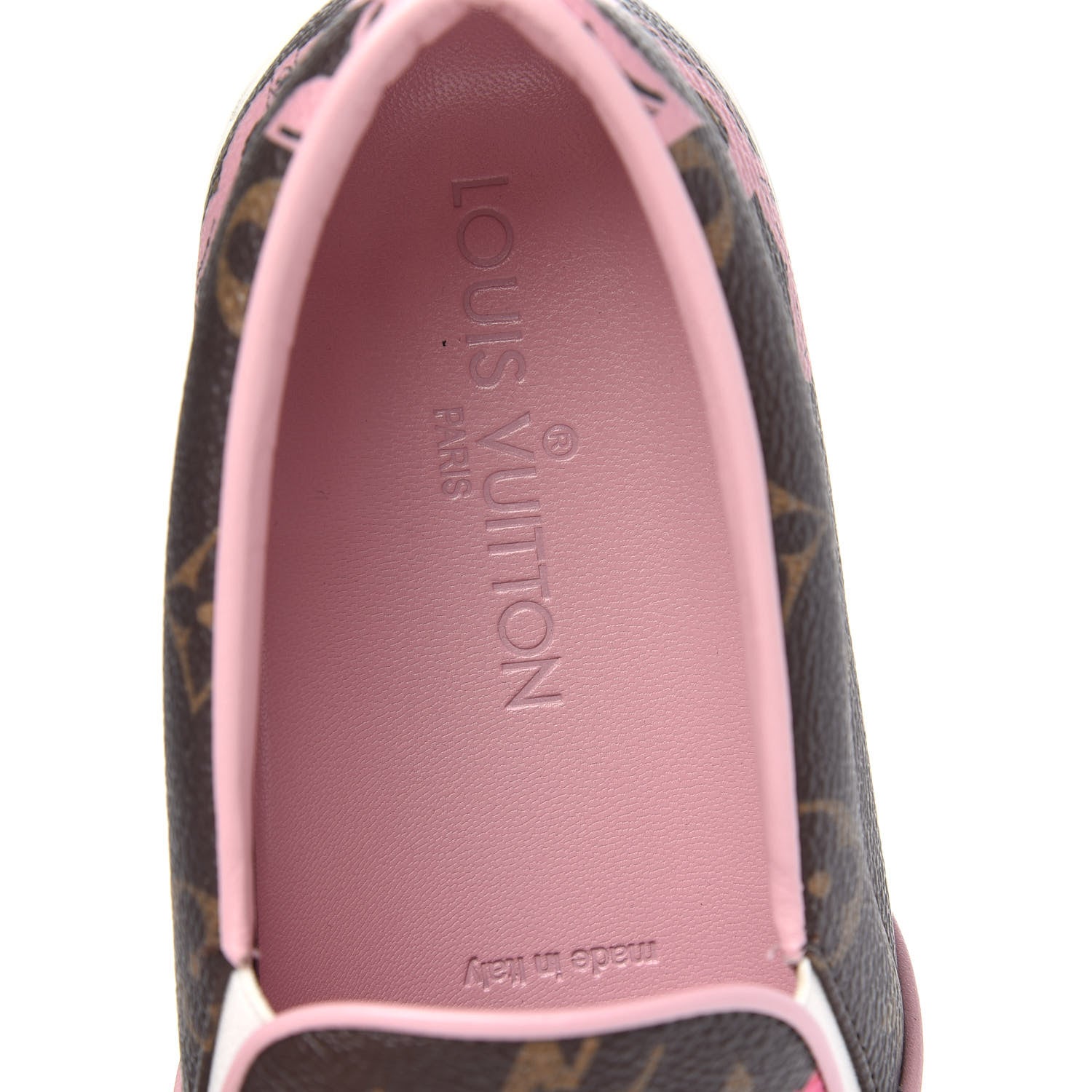 Louis Vuitton Monogram Bay Slip On Harbor Sneakers 38 Rose Ballerine Poppy 6 of 9