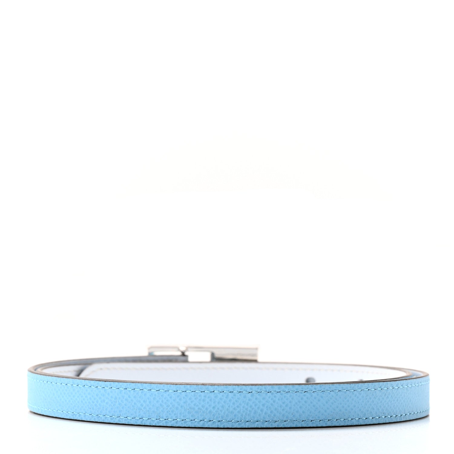 Hermes Swift Epsom 13mm Lucky 15 Belt 80 32 Bleu Brume Celeste 2 of 6