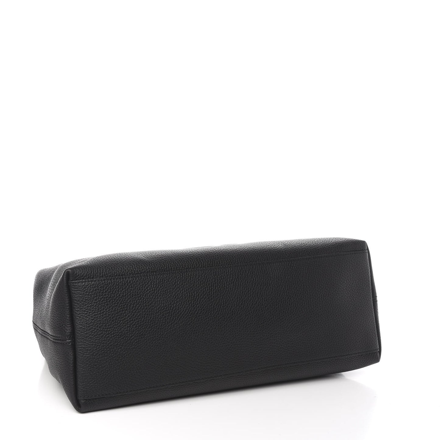 Pebbled Calfskin Medium Soho Chain Shoulder Bag Black