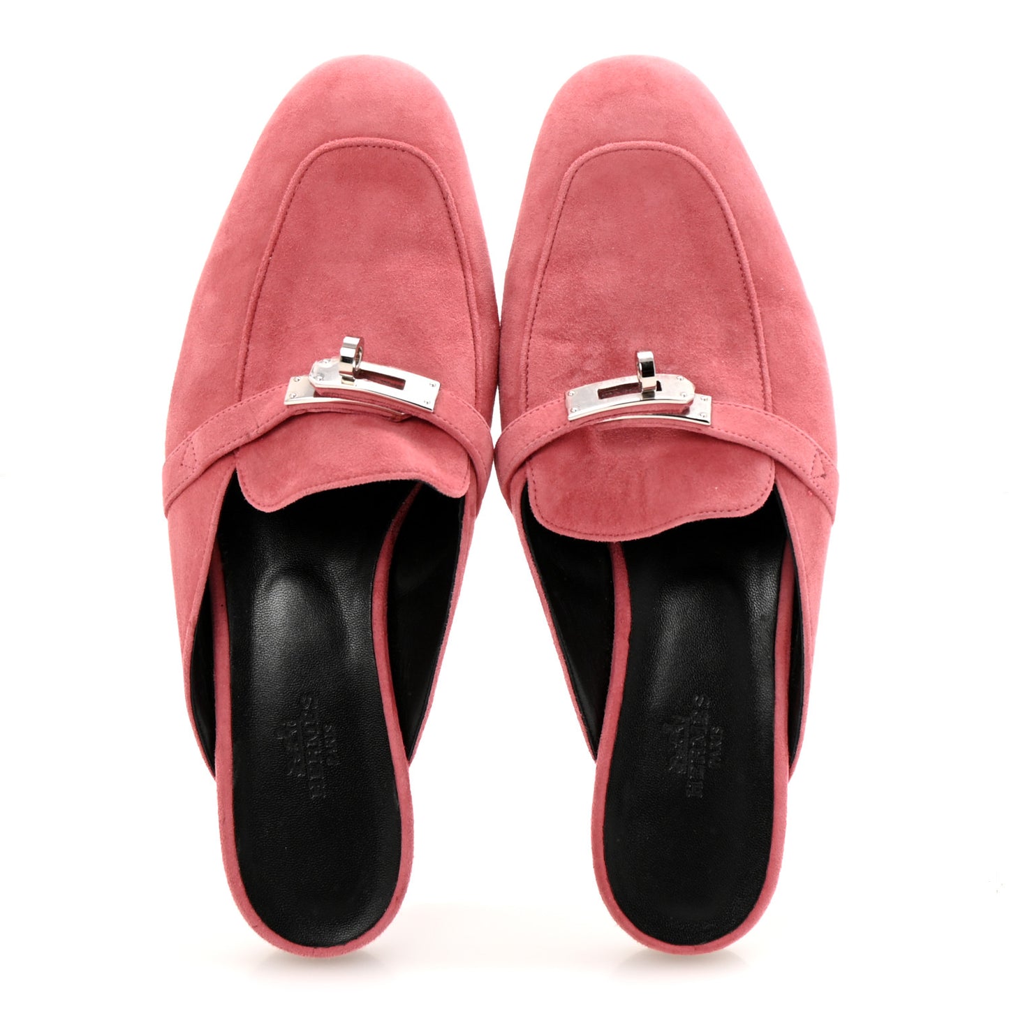Suede Goatskin Oz Mules 38 Rose De Venise