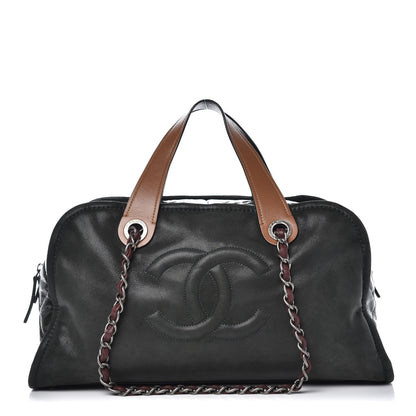 Chanel Iridescent Calfskin In The Mix Bowler Green 1 of 7