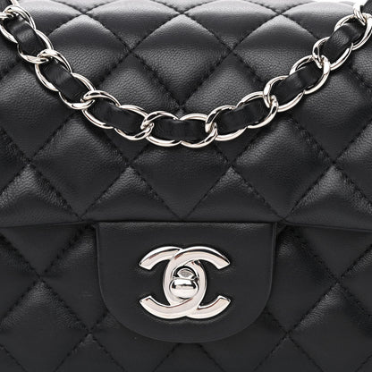 Chanel Lambskin Quilted Mini Rectangular Flap Black 8 of 11