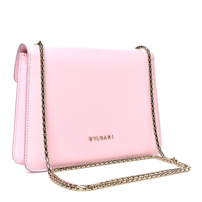 Bulgari Nappa Crystal Butterfly Embellished Serpenti Forever Crossbody Pink 3 of 10