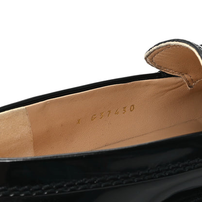 Chanel Shiny Calfskin Logo Loafers 36 Black 9 of 11