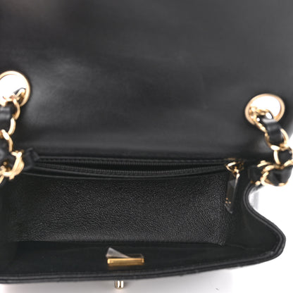 Chanel Lambskin Quilted Mini Square Flap Black 5 of 10