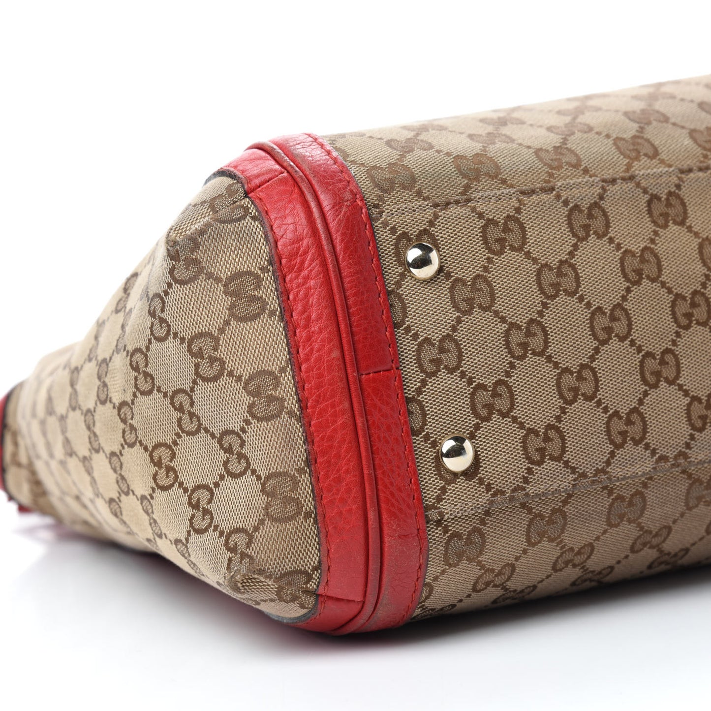Monogram Large Bella Top Handle Bag Red