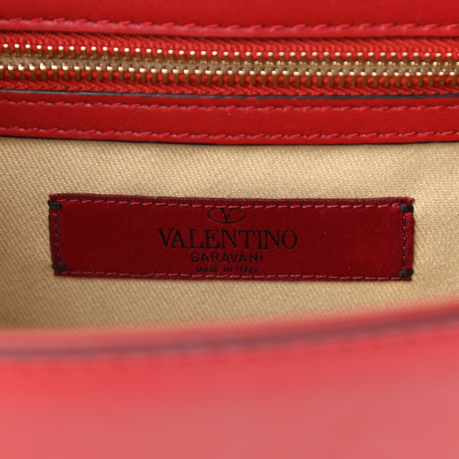 Valentino Garavani Vitello Small Glam Lock Rockstud Flap Red 6 of 9