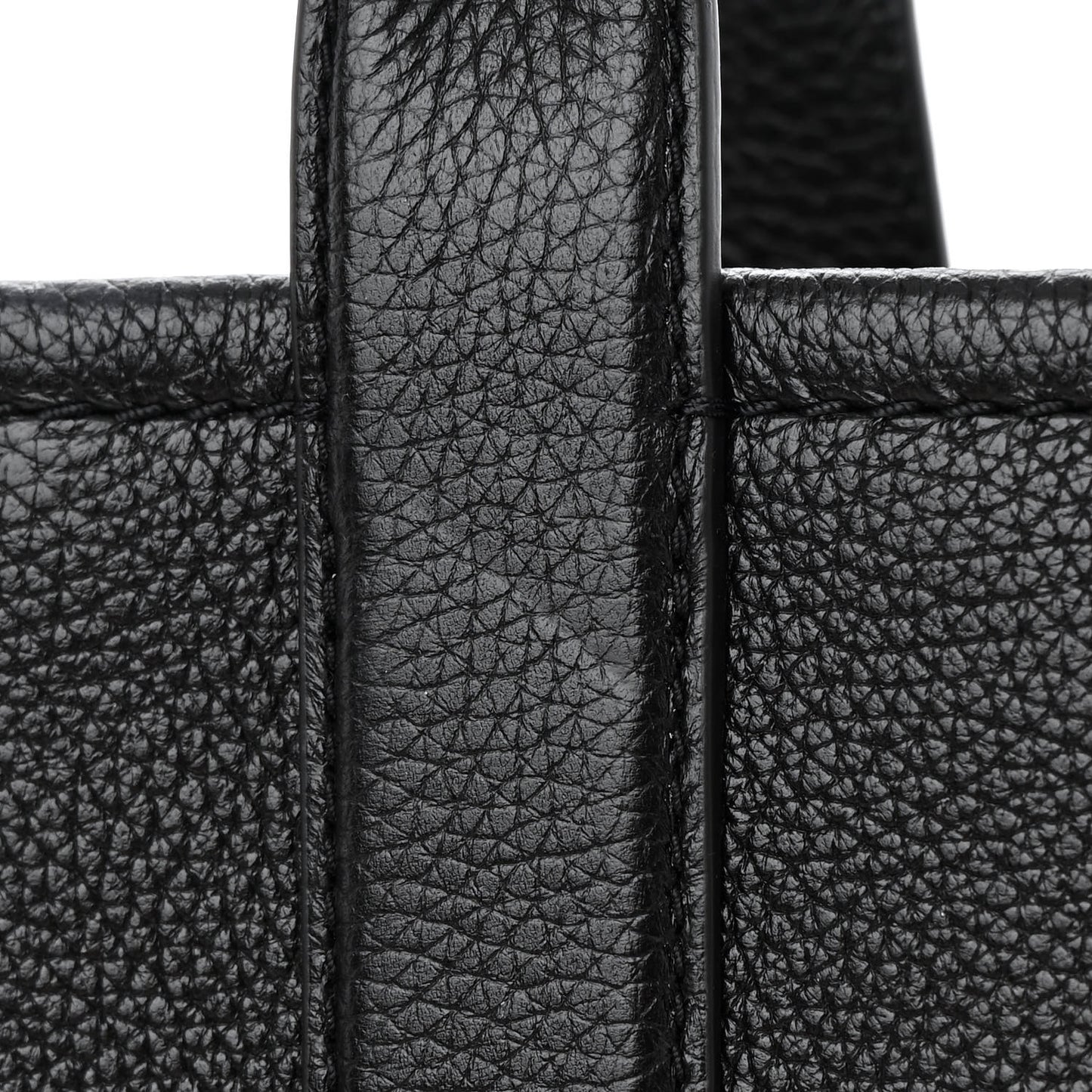 Grained Calfskin Small The Tote Bag Black
