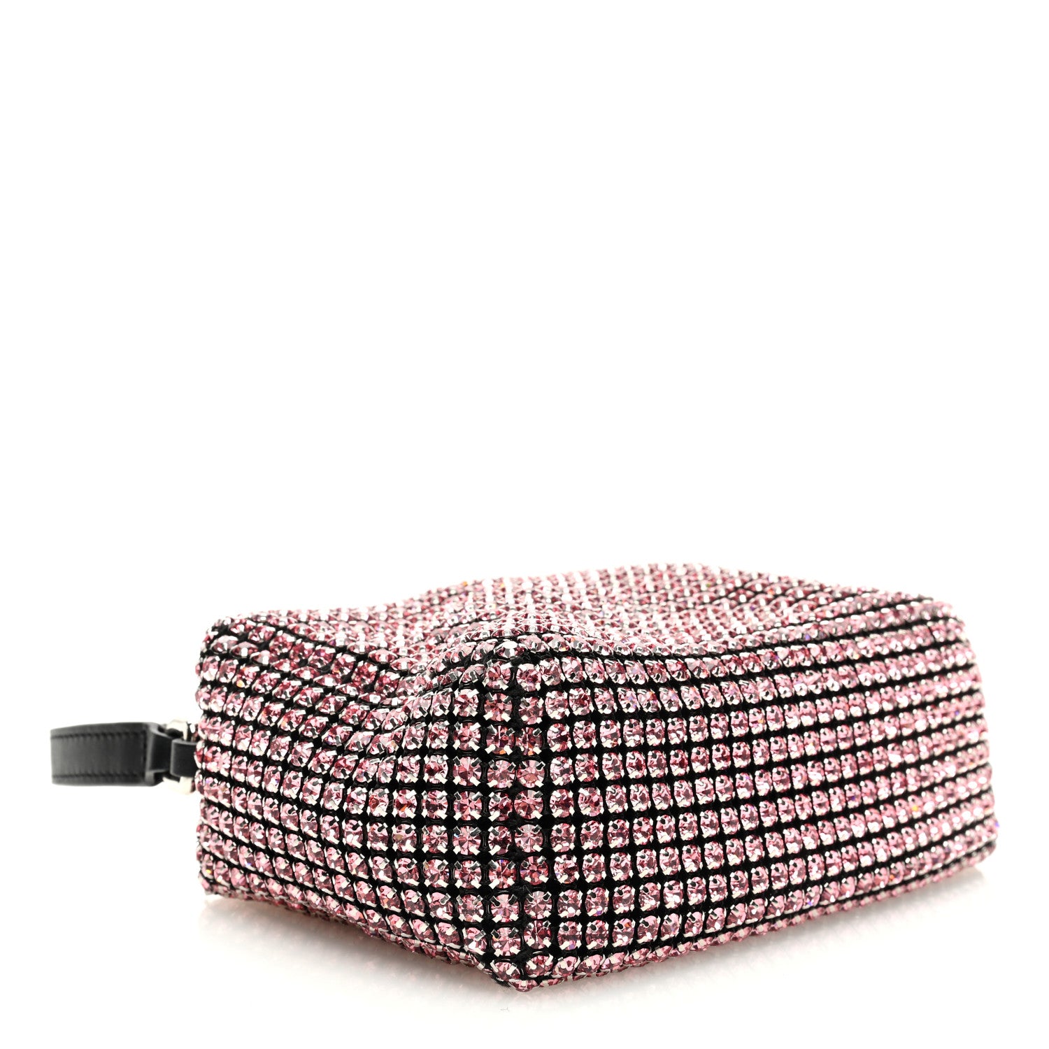 Alexander Wang Mesh Crystal Rhinestone Mini Heiress Pouch Pink 4 of 9