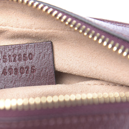 Gucci Calfskin Web Mini Ophidia Shoulder Bag Vintage Bordeaux 7 of 11