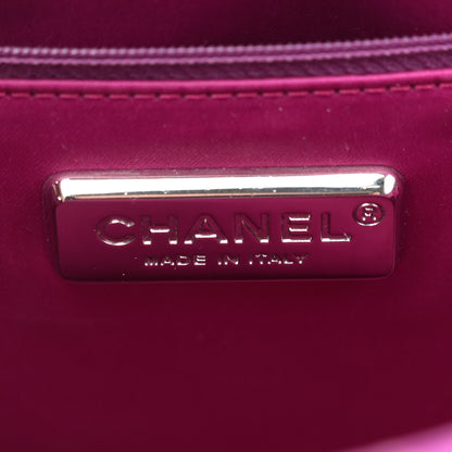 Chanel Elaphe Snakeskin Quilted Jumbo Easy Carry Flap Purple 6 of 13
