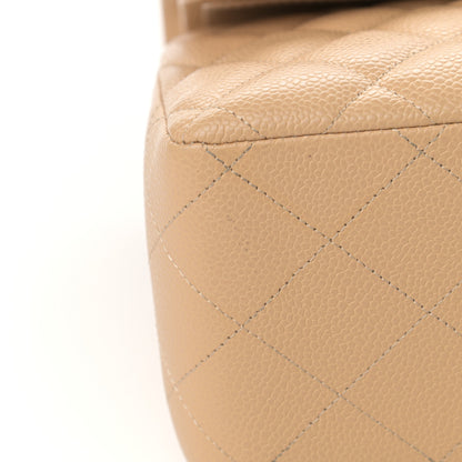 Chanel Caviar Quilted Jumbo Double Flap Beige Clair 15 of 17