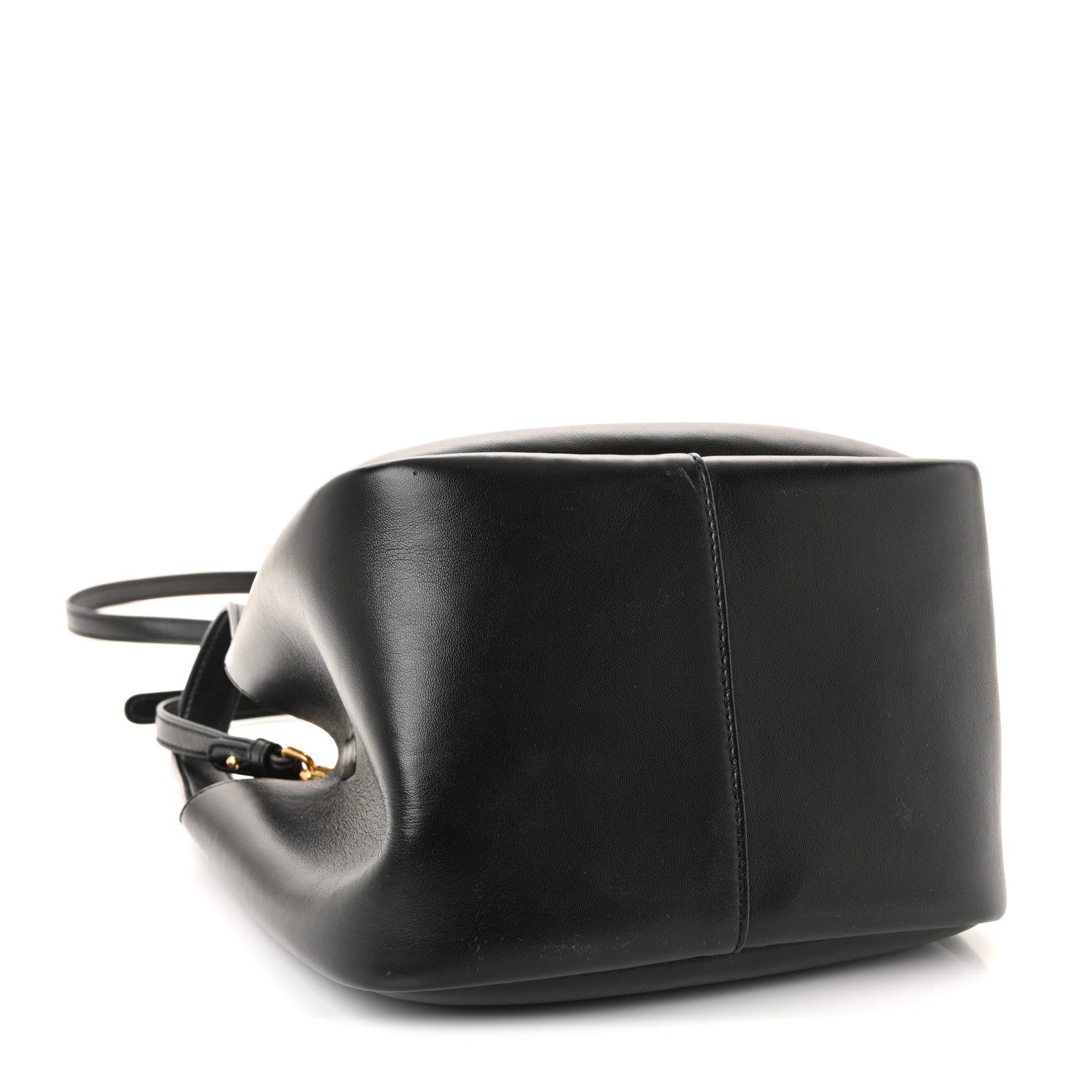 Stella McCartney Eco Alter Nappa Perforated Logo Double Top Handle Crossbody Bag Black 4 of 9