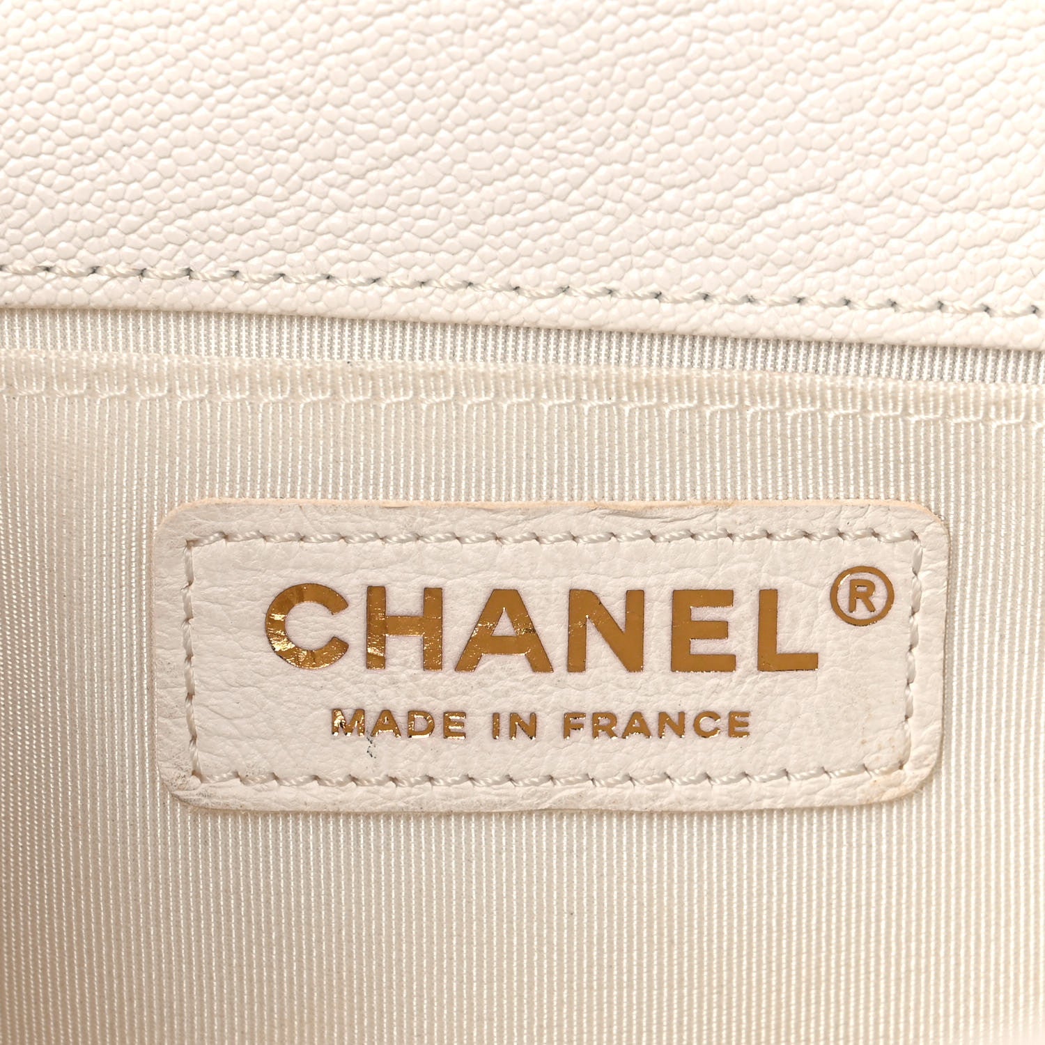 Chanel Calfskin Chevron Quilted Medium Boy Flap White 6 of 17