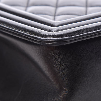 Chanel Lambskin Quilted Medium Boy Flap Black 20 of 21
