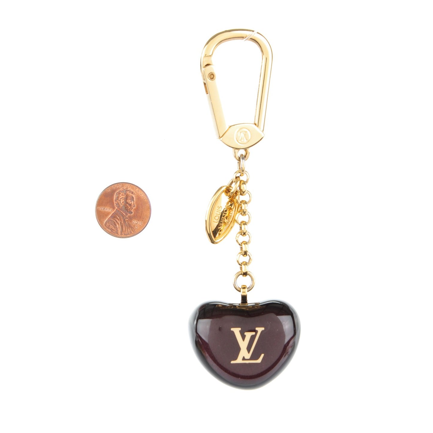 Pomme Bag Charm Key Holder Amarante