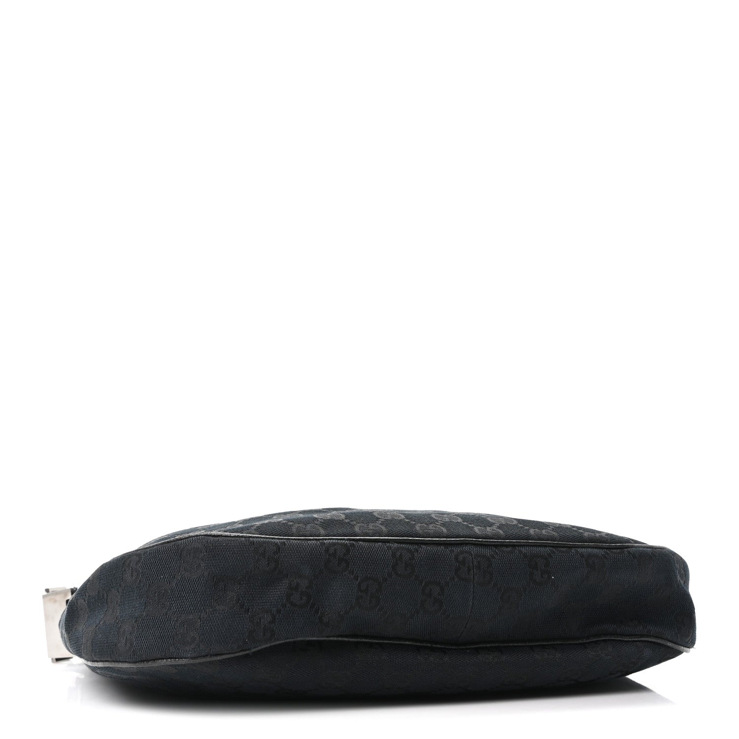 Gucci Monogram Medium Half Moon Hobo Black 4 of 10