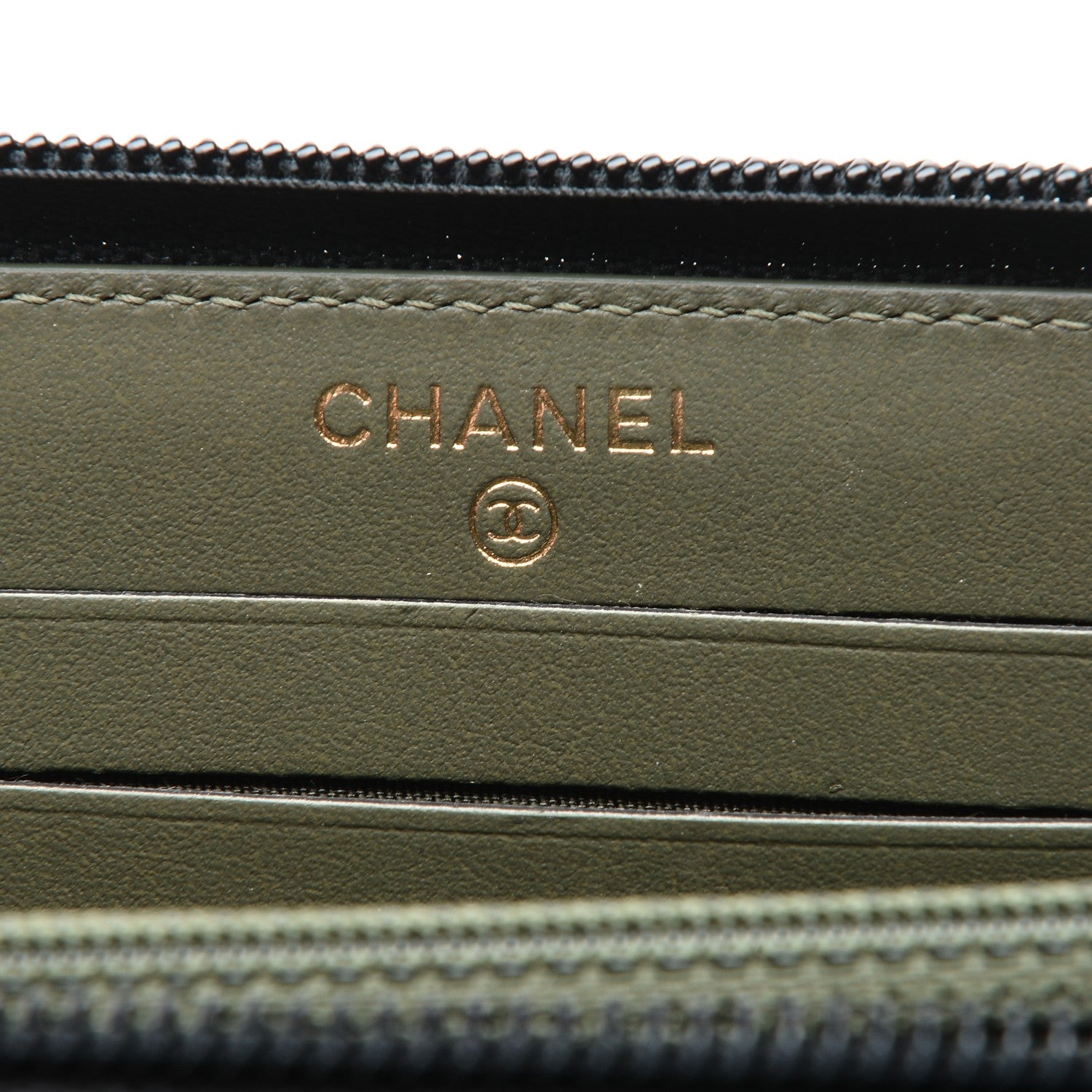 Chanel Caviar Quilted Boy Small Zip Around Wallet Black 7 of 7