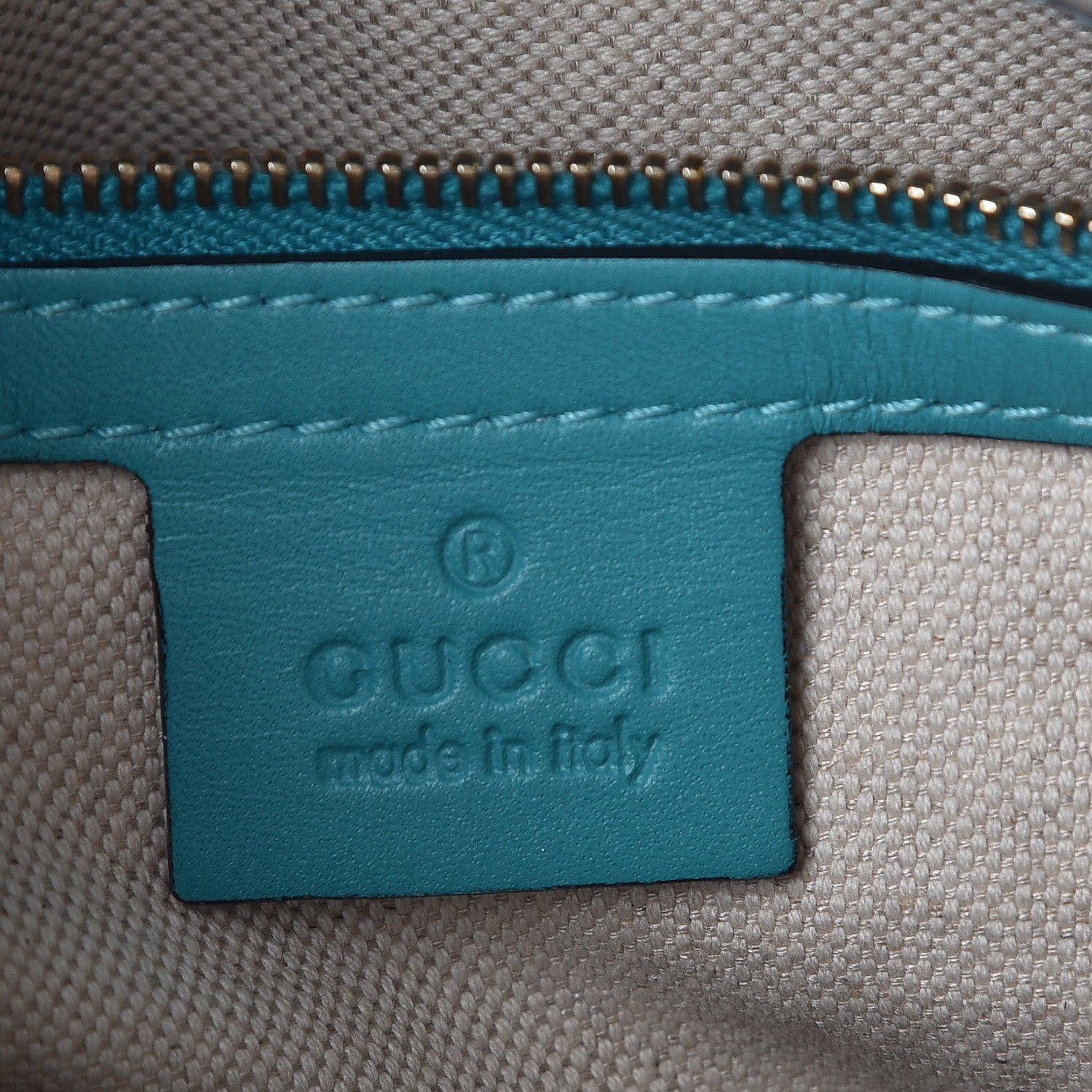 Gucci Monogram Vintage Web Medium Boston Teal 8 of 10