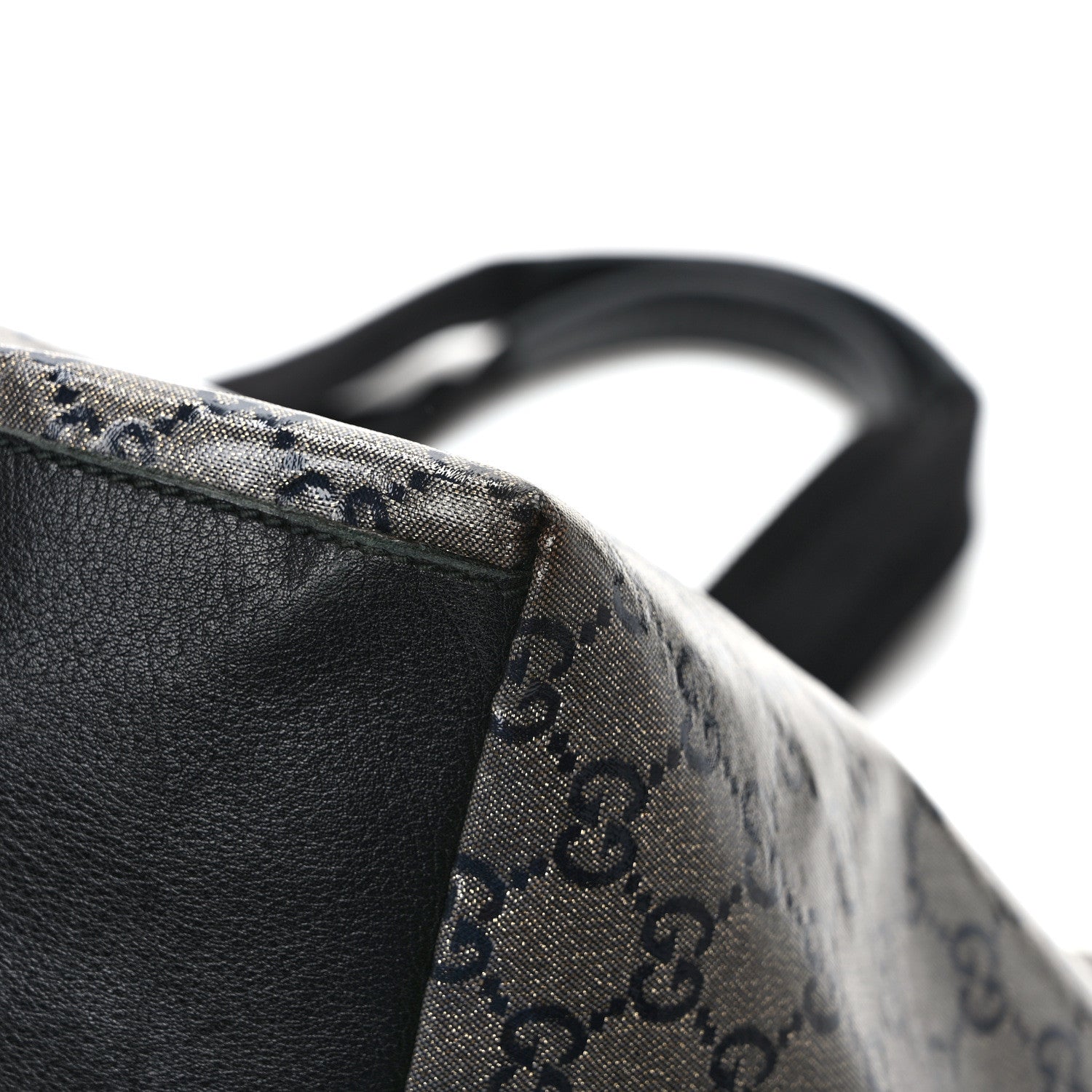 Gucci Crystal Monogram Large Bucket Tote Black 11 of 12
