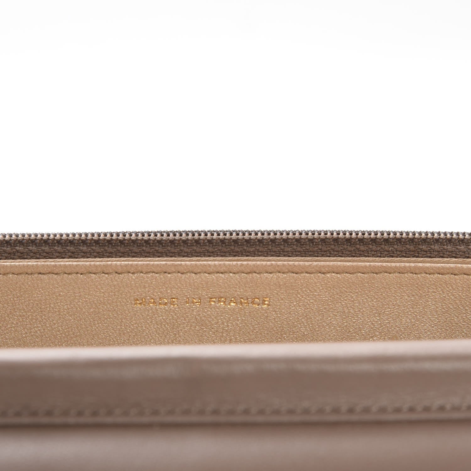 Chanel Lambskin Camellia Embossed Wallet on Chain WOC Beige 7 of 10