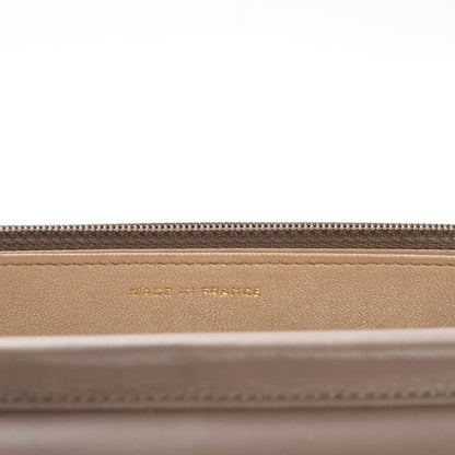 Chanel Lambskin Camellia Embossed Wallet on Chain WOC Beige 7 of 10