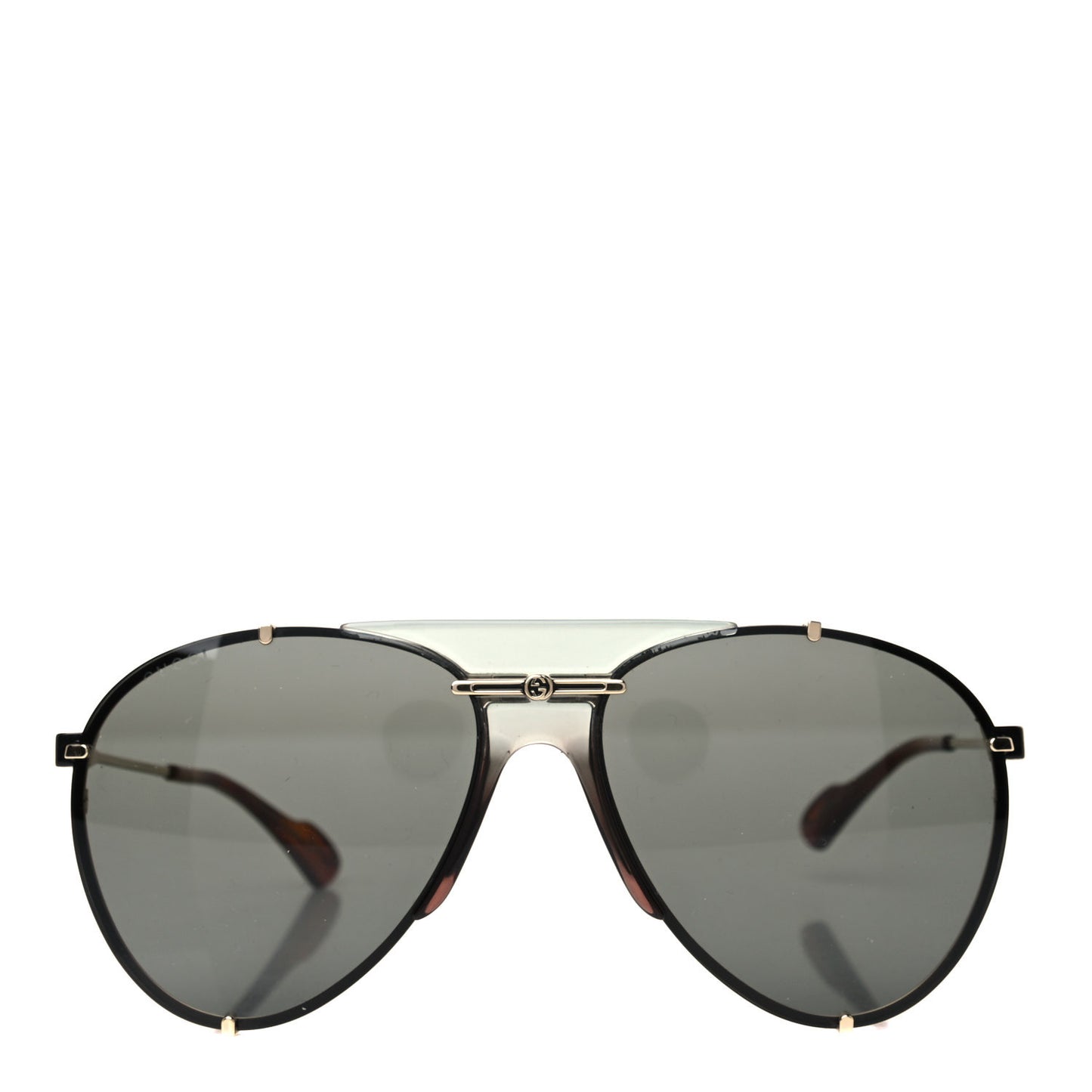 Metal Aviator Frame Sunglasses GG0740S Black