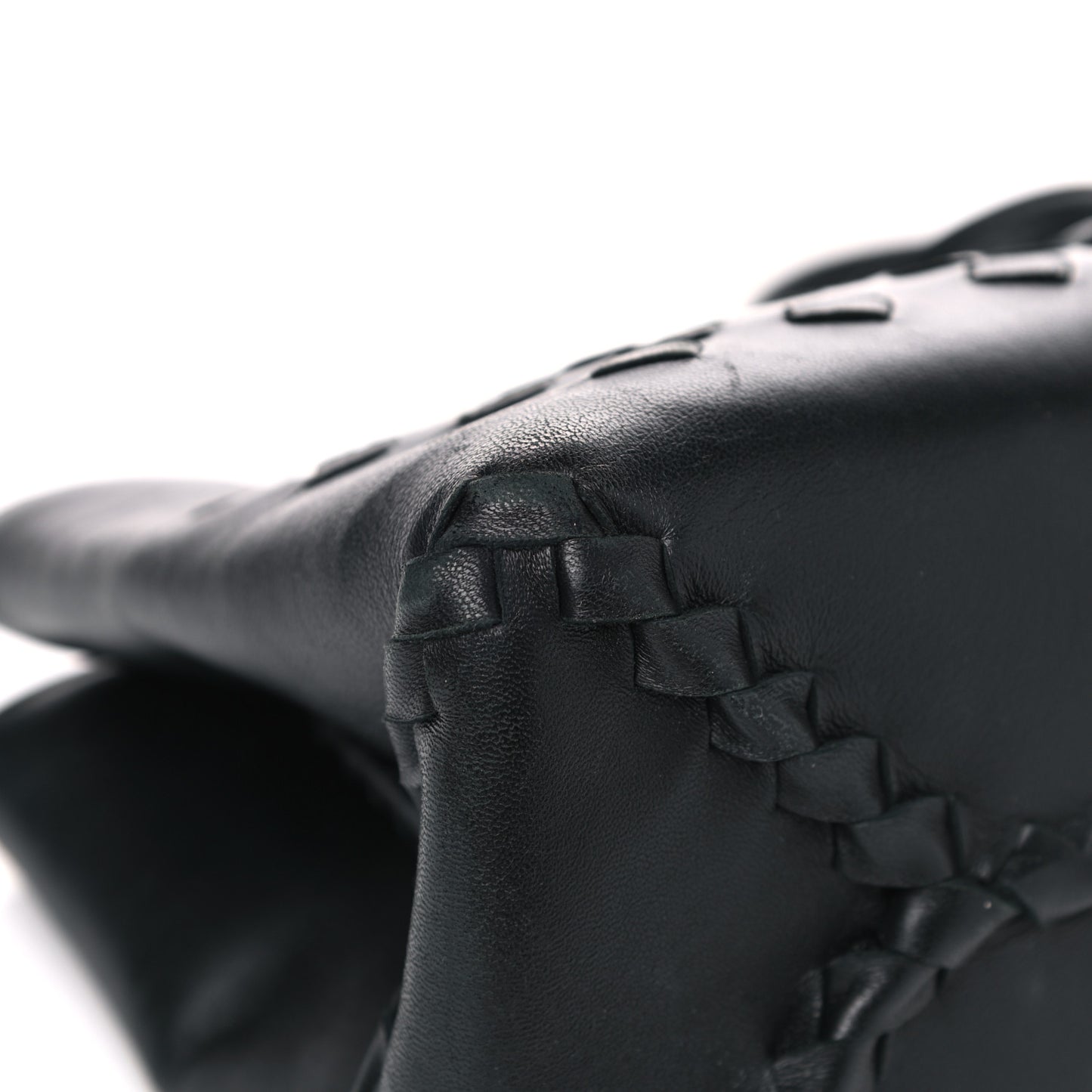 Calfskin Intrecciato Bag Black