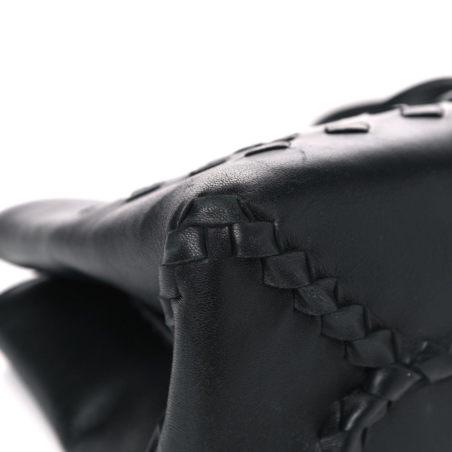 Bottega Veneta Calfskin Intrecciato Bag Black 7 of 17