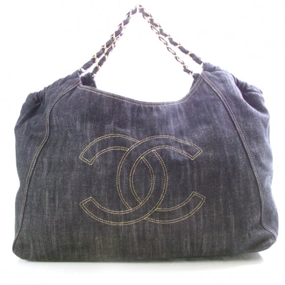 Denim XL Coco Cabas Tote Blue
