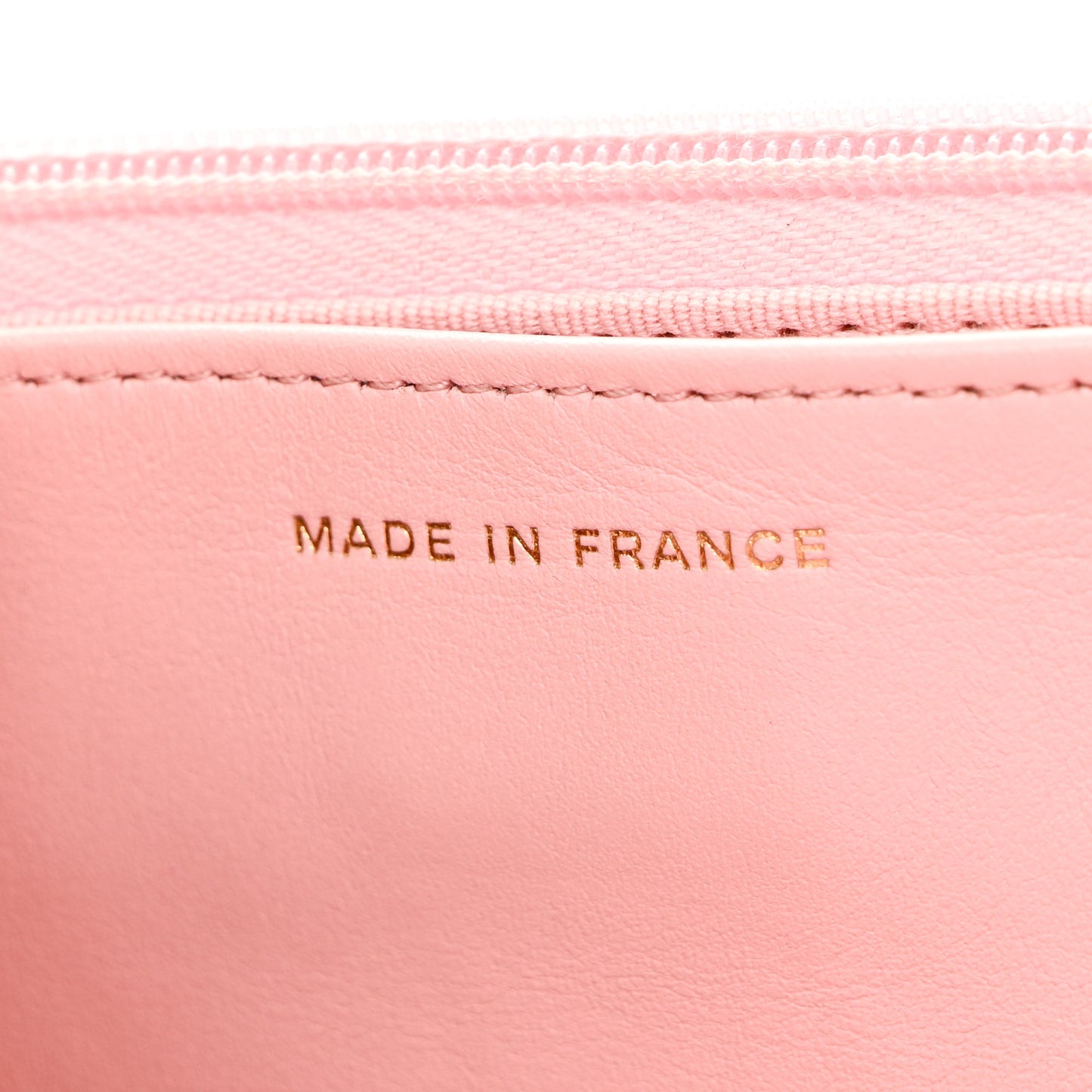 Caviar Quilted Wallet on Chain WOC Light Pink