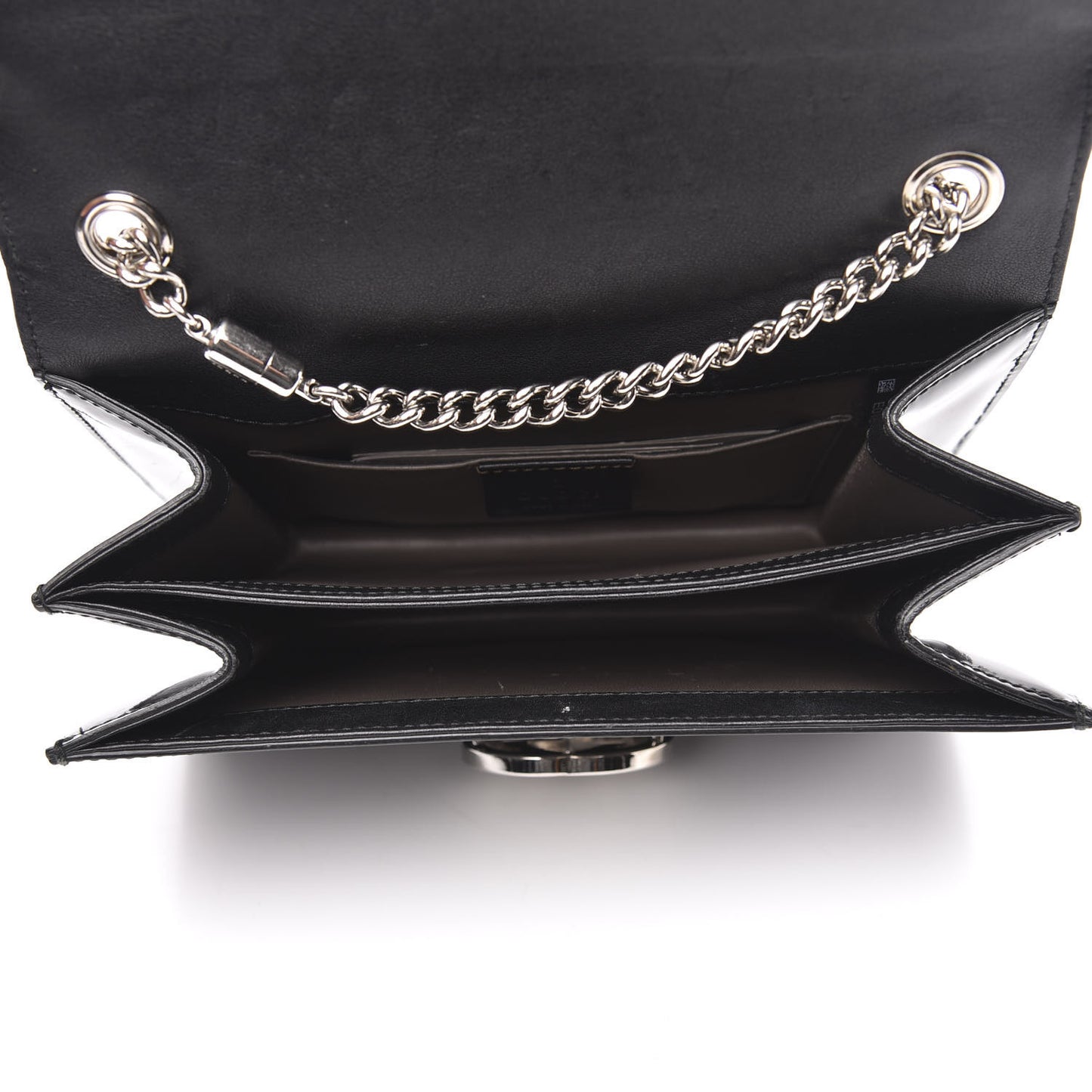 Shade Lux Calfskin Small Interlocking G Shoulder Bag Black
