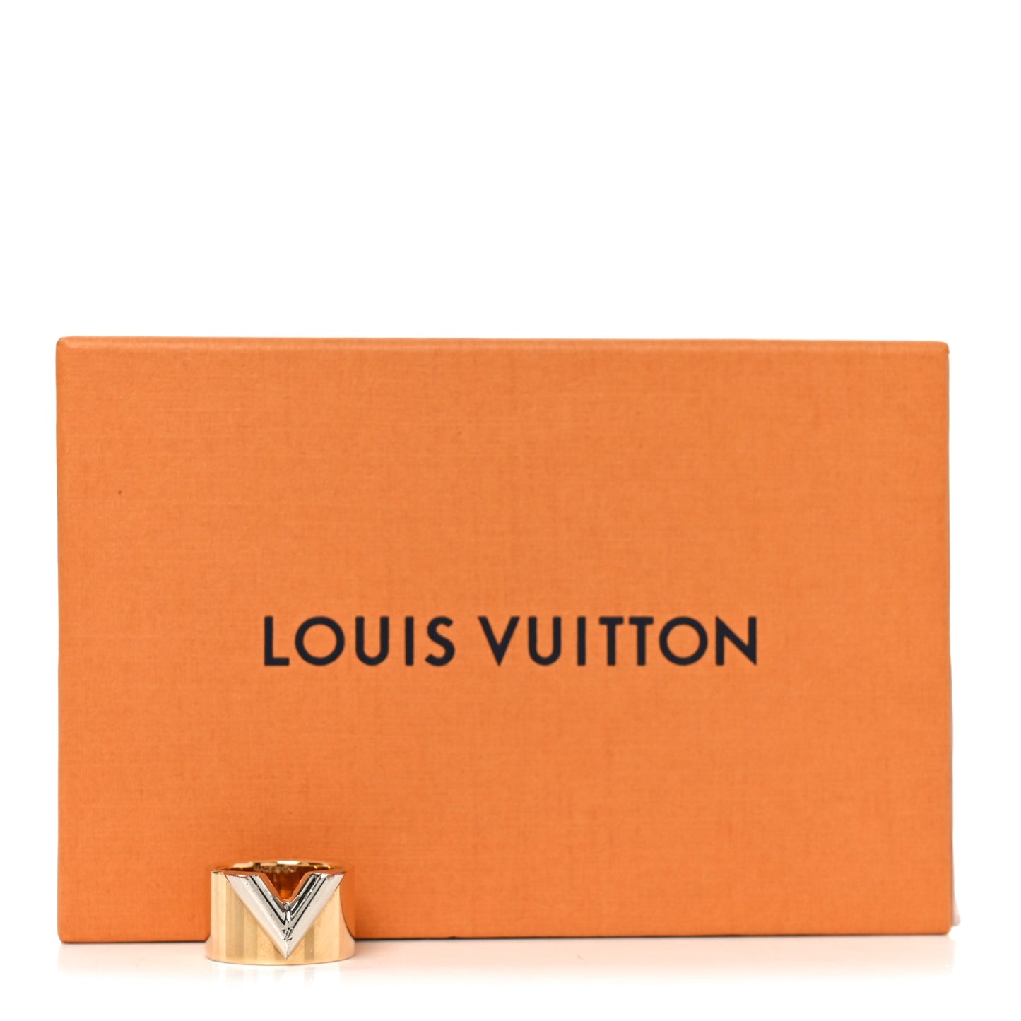 Brass Essential V Ring L 57 8 Gold Silver