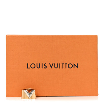 Louis Vuitton Brass Essential V Ring L 57 8 Gold Silver 5 of 5
