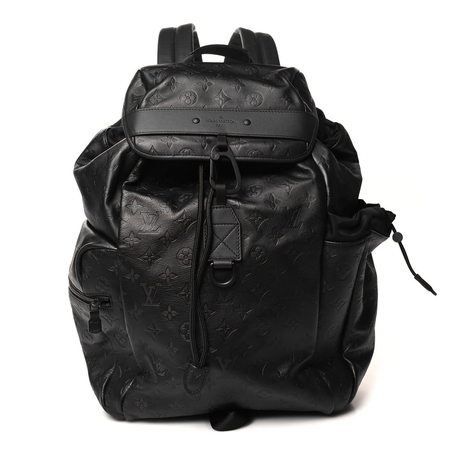 Louis Vuitton Calfskin Monogram Shadow Discovery Backpack Black 1 of 9