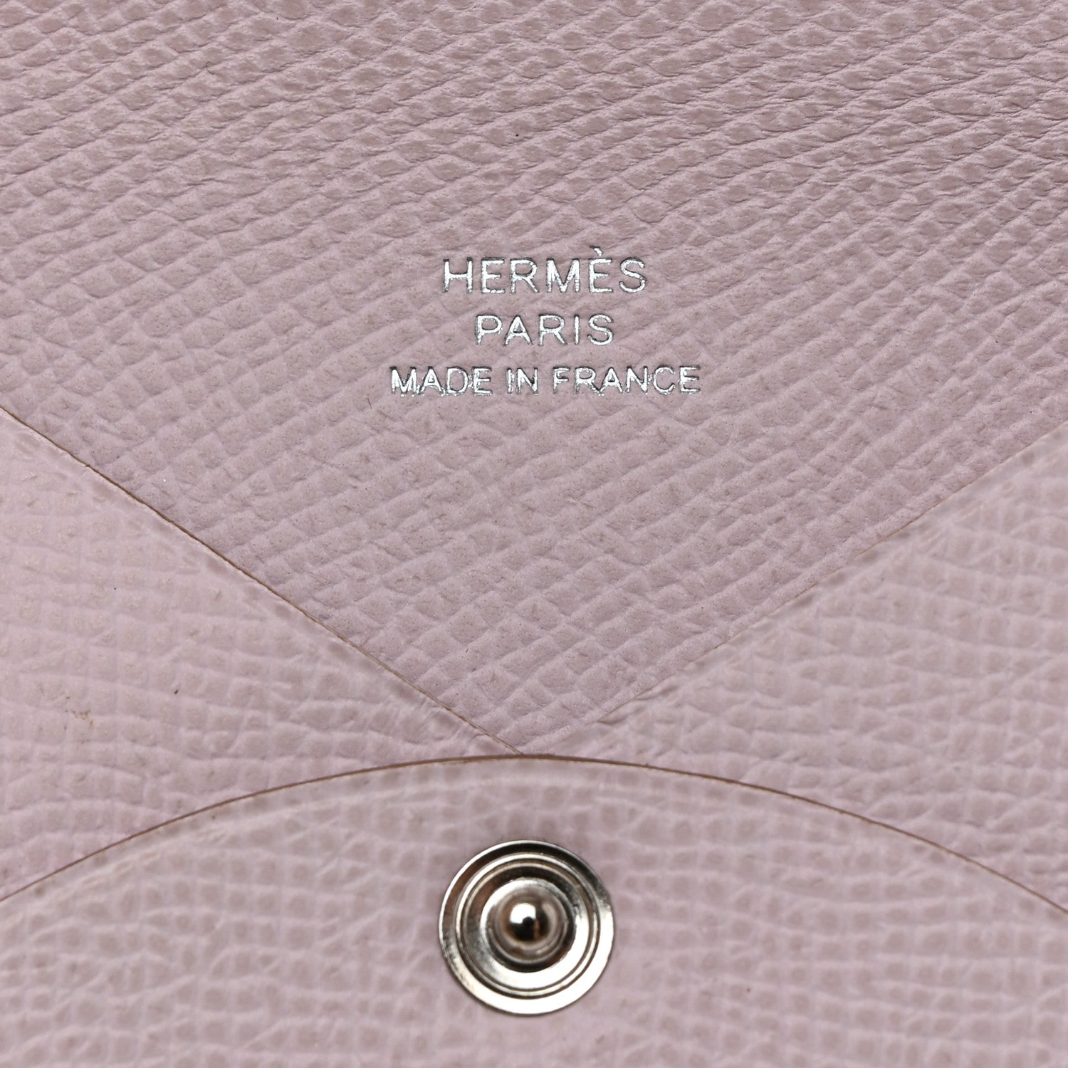 Hermes Epsom Calvi Card Case Mauve Pale 7 of 9
