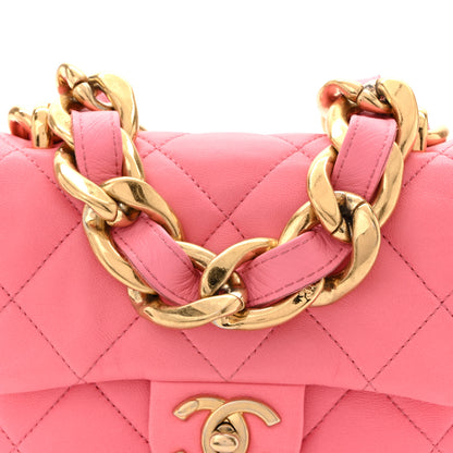 Chanel Lambskin Quilted Mini Funky Town Flap Pink 8 of 10