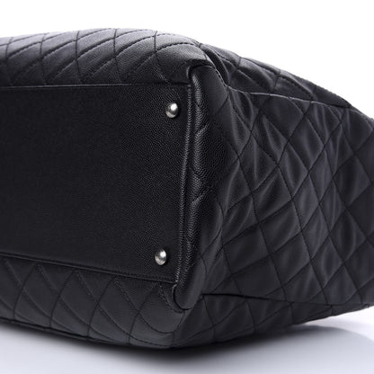 Chanel Caviar Quilted Large Coco Handle Shopping Tote Black 9 of 10