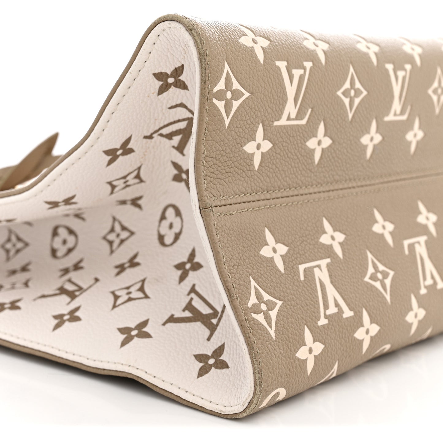 Empreinte Monogram Spring In The City Onthego MM Kaki Beige Cream