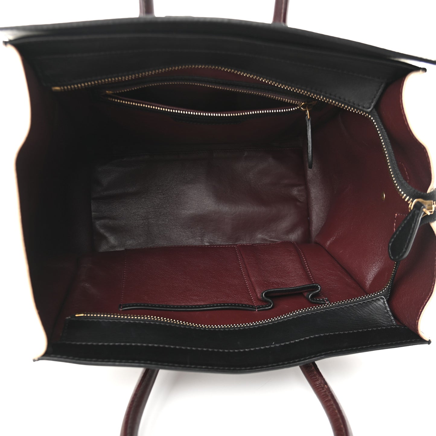 Smooth Calfskin Mini Tri-Color Luggage Grey