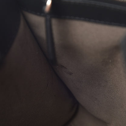 Fendi Vitello Century F is Fendi FF Diagonal Inlay Small Runaway Satchel Fango Black Fragola 9 of 10