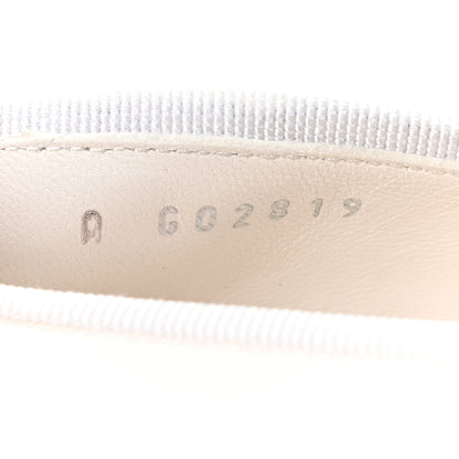 Chanel Lambskin Cap Toe CC Ballerina Flats 40.5 White Black 9 of 10