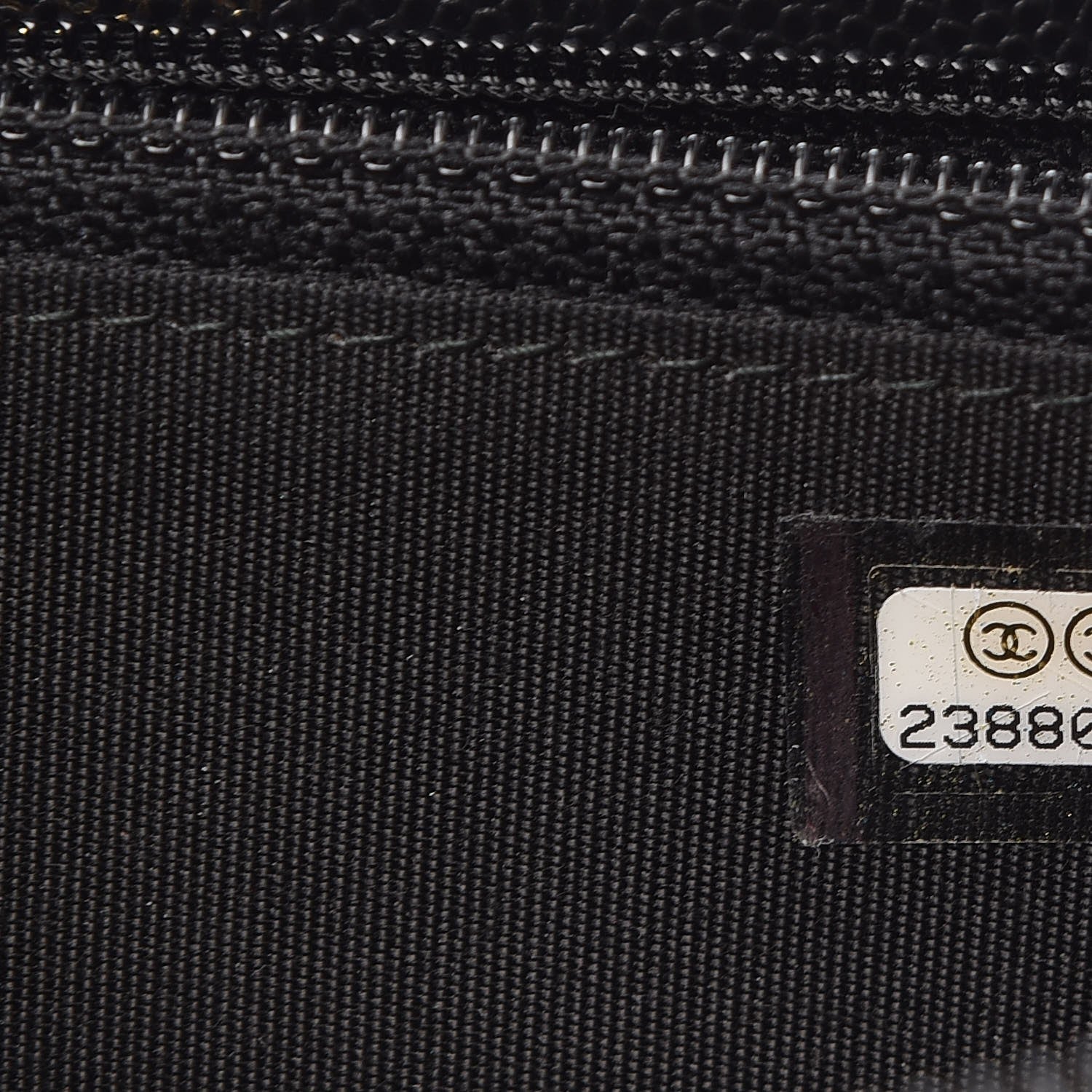 Chanel Caviar Quilted Small Boy Zip Around Wallet Black 8 of 9