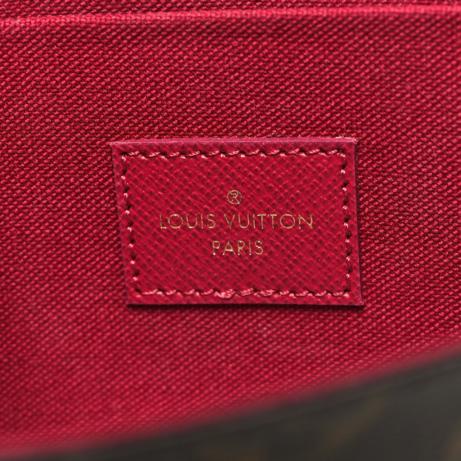 Louis Vuitton Monogram Pochette Felicie Chain Wallet Fuchsia 9 of 13