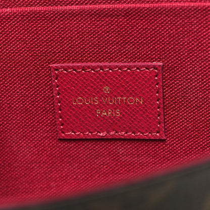 Louis Vuitton Monogram Pochette Felicie Chain Wallet Fuchsia 9 of 13
