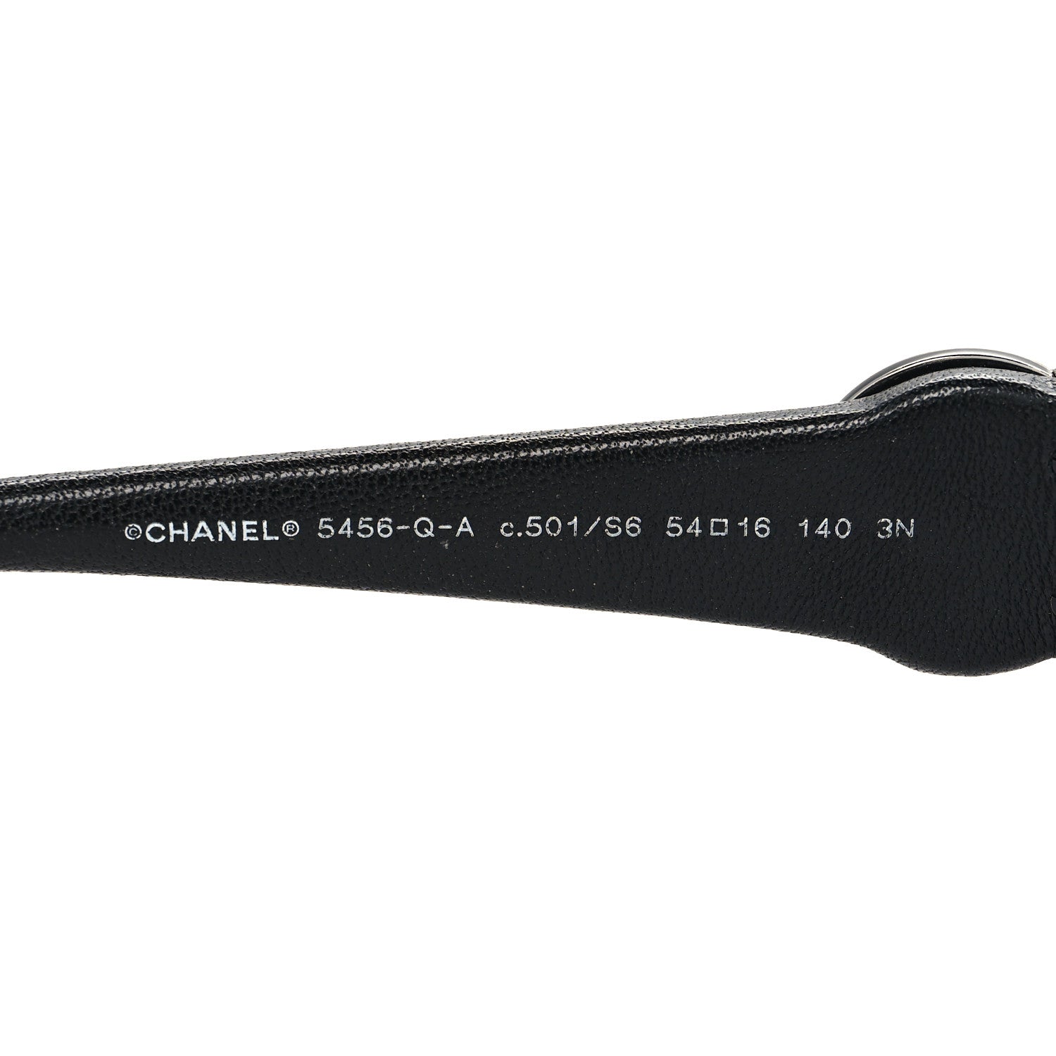 Chanel Acetate Square Cat Eye CC Sunglasses 5456-Q-A Black 5 of 7