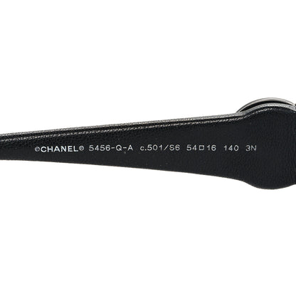 Chanel Acetate Square Cat Eye CC Sunglasses 5456-Q-A Black 5 of 7