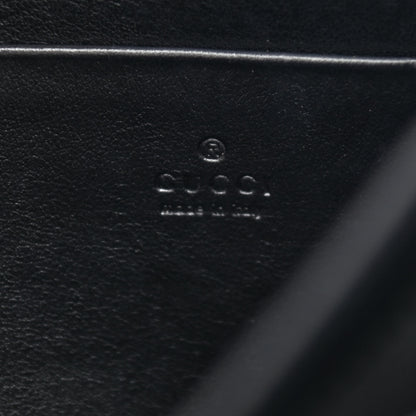 Gucci Calfskin Matelasse GG Marmont Chain Wallet Black 6 of 10