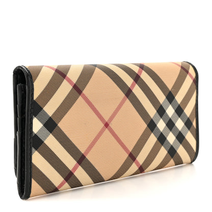Burberry Supernova Check Continental Wallet Black 3 of 11