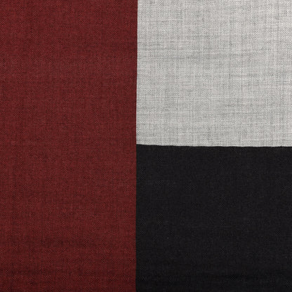Hermes Cashmere Silk Encadre H Passant Giant Scarf 140 Bordeaux Black Gris Chine 4 of 4